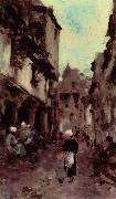 Nicolae Grigorescu Strabe in Dinan oil painting reproduction
